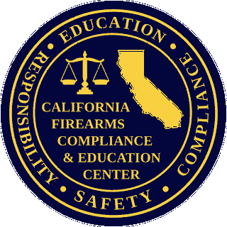 California Firearms Compliance and Education Center circular gold seal